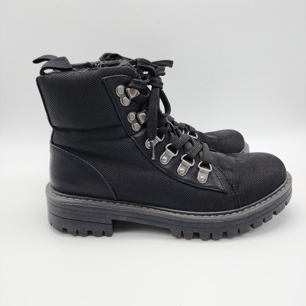 Cliffs White Mountain Womens Combat Boots Size 6M Black Lace Up Grunge Indie Alt